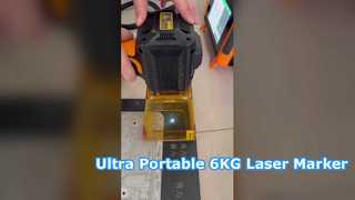 Draagbare draagbare lasermarker van 6 kg | Voor graveren op locatie en in de werkplaats